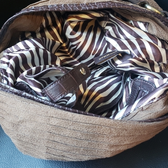 Dana Buchman Signature Hobo Suede Style Purse - Picture 7 of 16